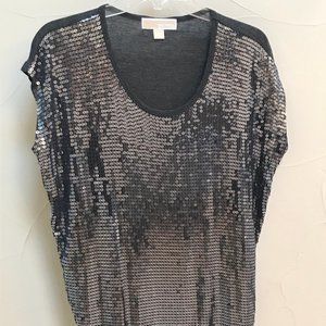 Michael Kors Grey Sequins Top